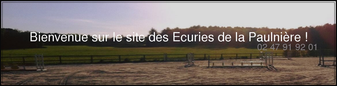 Bienvenue sur le site des Ecuries de la Paulnière !
